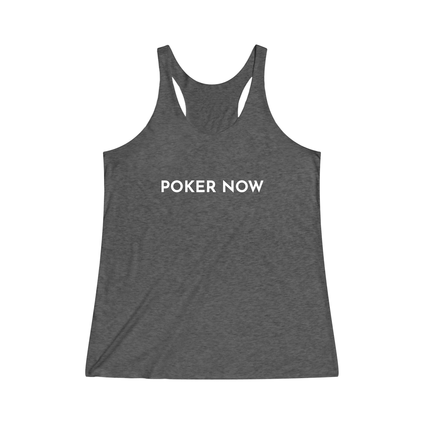 Poker Now Women's Tri-Blend Racerback Tank