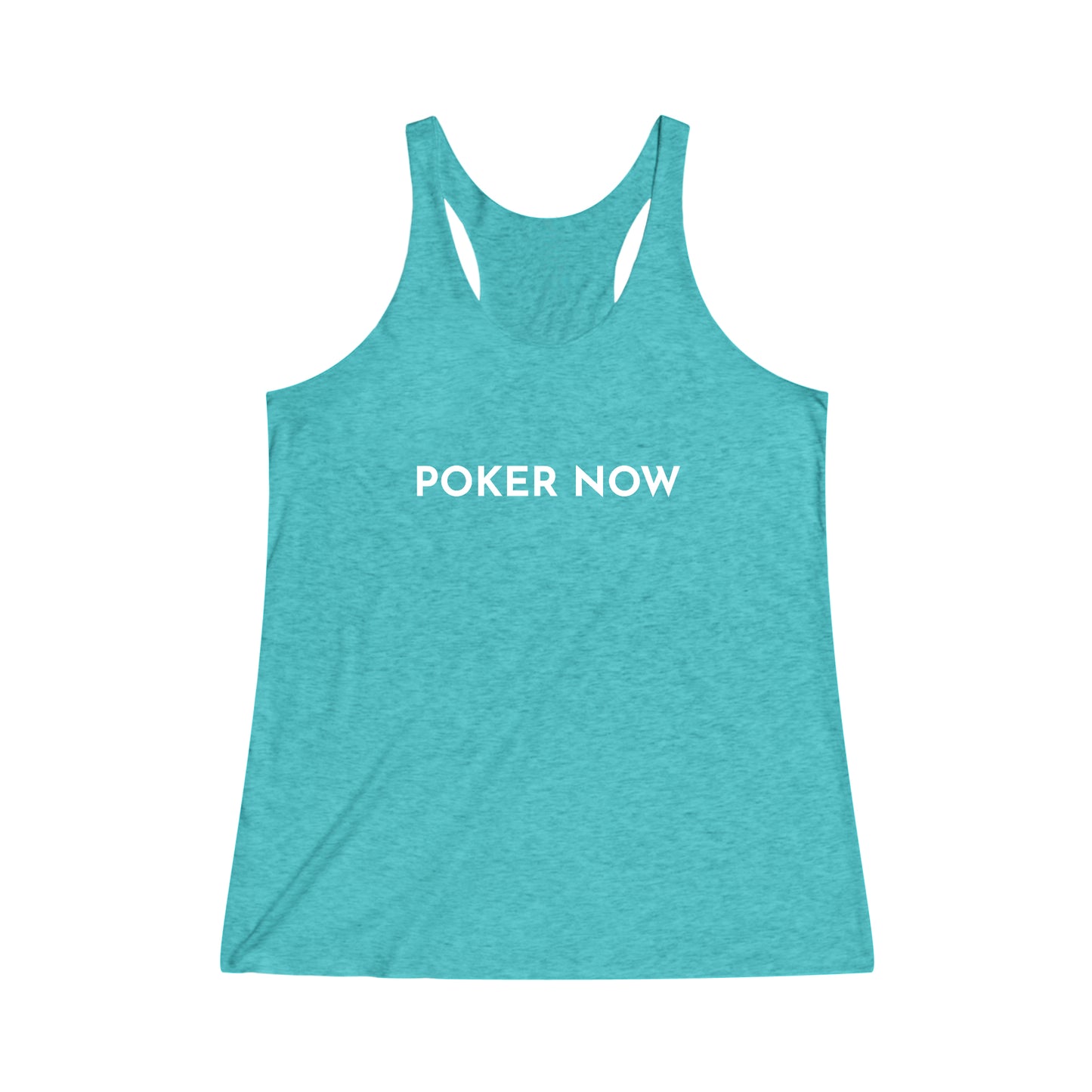 Poker Now Women's Tri-Blend Racerback Tank