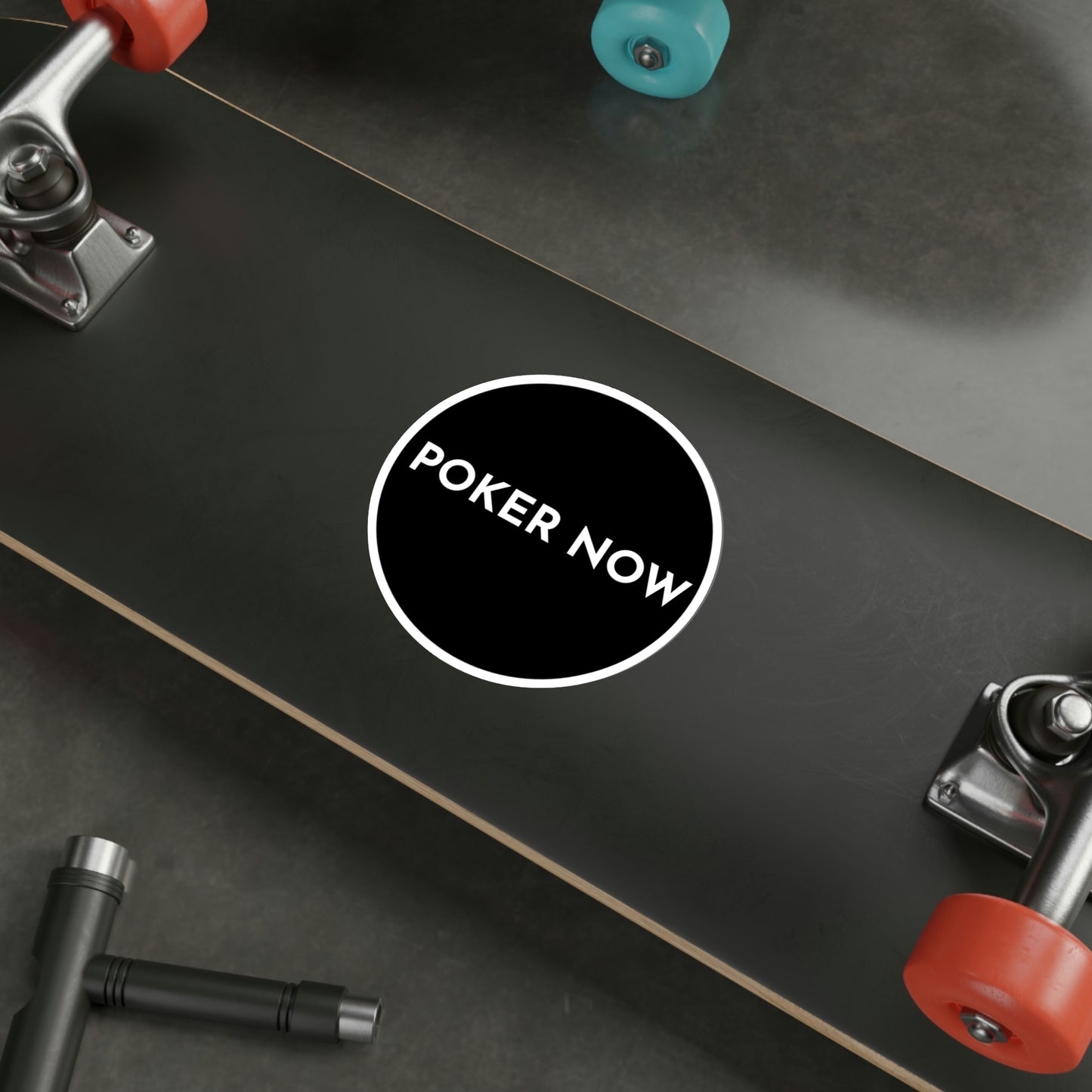 Die-Cut Poker Now Stickers